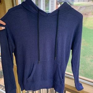 navy long sleeve w/ hood